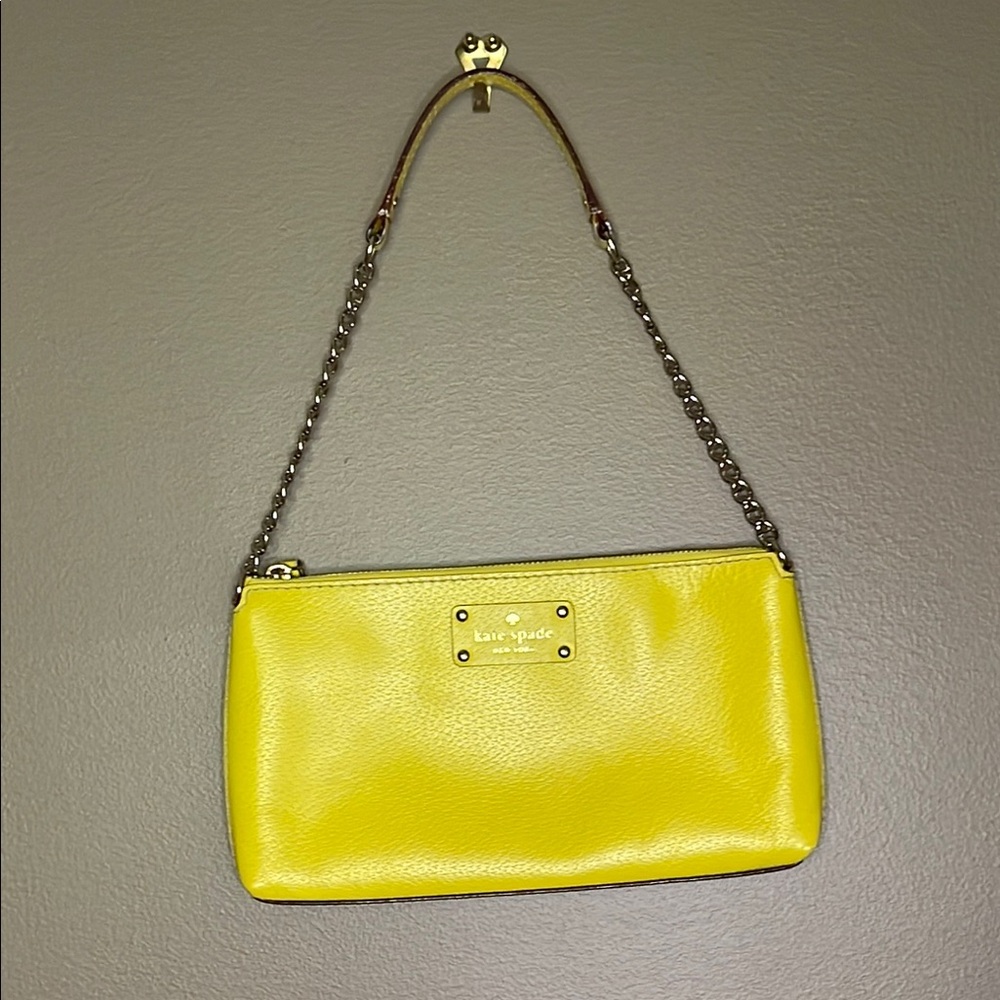 Kate Spade Yellow Leather Shoulder Bag